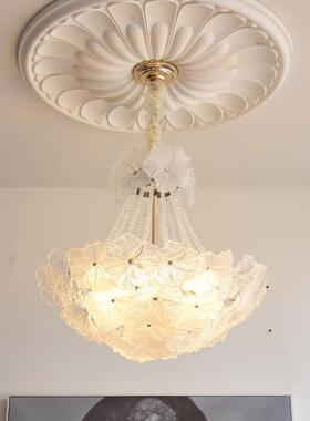 法式轻12614奢朵吊灯客厅主灯灯高端大灯气餐厅现代水晶吊创意花