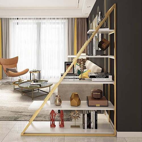 家装修公软装铁艺创意角置物架用客厅靠三墙隔断展示架办HL-922-0