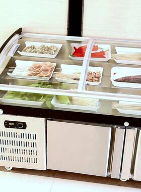 明阶档梯冰台展示柜冷Y663藏冷冻凉菜保鲜水果海鲜烧烤串串捞点柜