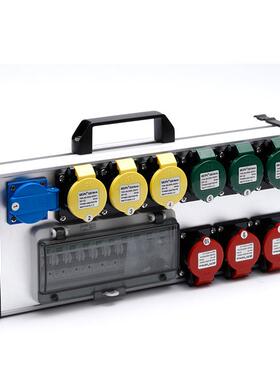 9路配电箱电源盒电箱32A入/1舞台演出LED大灯光直音响源便携式配