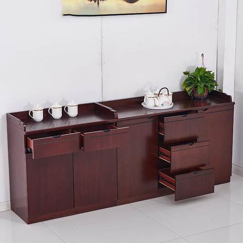 现代约茶水柜会议茶室酒56餐厅简餐边柜办公室水店间柜子两门