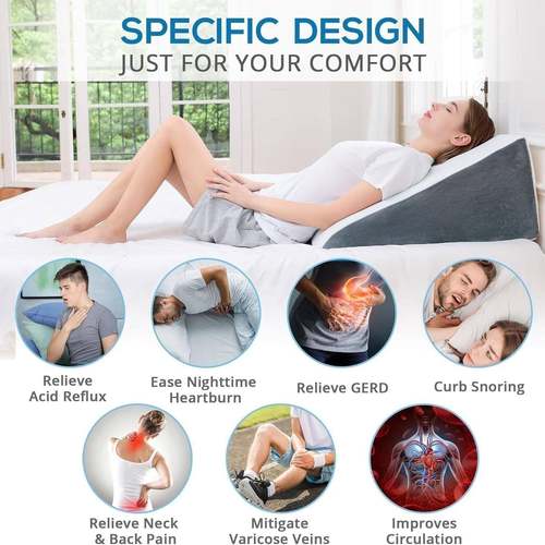 海绵三角床头靠枕床上靠垫大缓背靠半躺解阅打鼾MSF2025-孕妇读