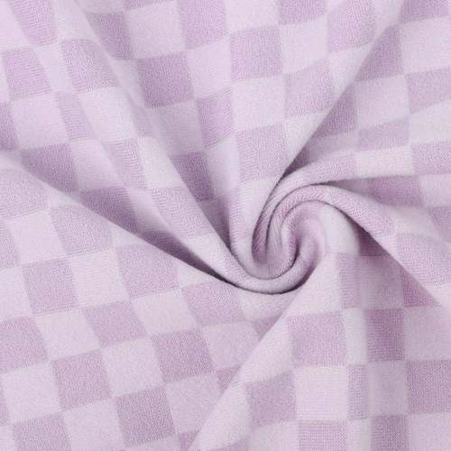 现RBW格货涤氨面双面棋盘绒料秋德冬保暖格子面料德绒布料