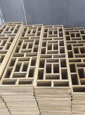 仿门窗实木关花格花窗顶古tfgj#lzn吊玄隔断木格栅