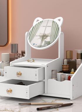 迷你40便携窗梳妆飘台现意代简式约桌面旋转化妆桌ZID卧室台创梳