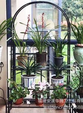 架HT-K0232铁艺多层阳台拱花门户爬藤架子子拱形架蔷外薇欧式庭院