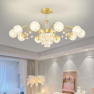 2026年新款欧式水晶客厅吊灯现代简约大气餐厅卧室灯家用中山灯具