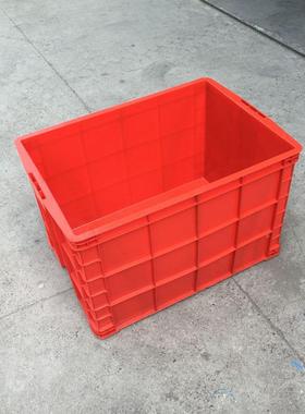 红色塑周料转箱755箱大塑胶箱5810*OTG50*750塑料箱大号