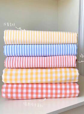 613精梳棉老加粗布床单加K加密大F76658S8厚炕单全棉纯棉绿色织格