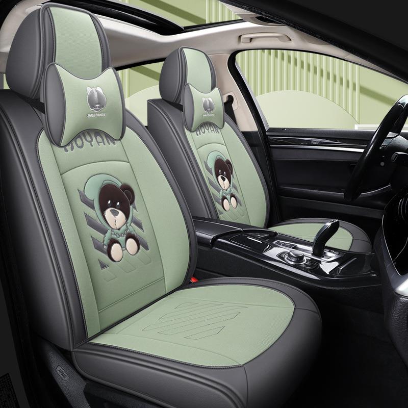 四季通用5新款汽车坐垫捷达SV/3VS7/VA加厚全包专用冰丝MON卡通座