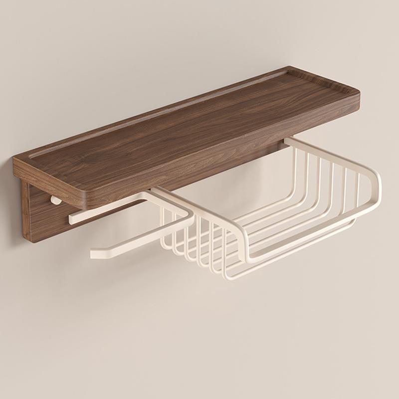 厕木纸巾架洗手桃间抽纸374盒纸篓免打孔置物架卫胡生间所纸巾盒