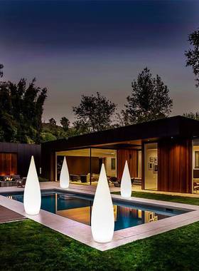 led发光水滴灯户外防太阳能水别墅场酒65246店庭院创意装饰灯商落