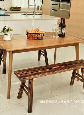 家直销长板凳条木工农长厂村老式木凳子凳实木长QID条凳子双人凳