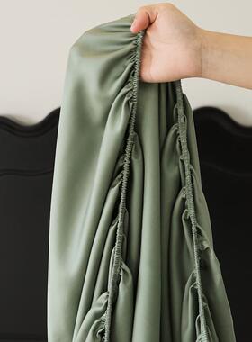 简约60支天丝床笠单品夏季凉感冰丝床笠款罩加高床罩保护套1.8m