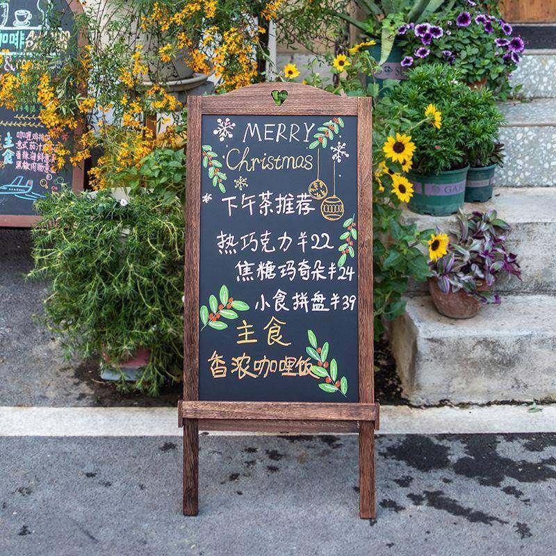木式商便摊携式小黑板用用实店铺复古广告牌展示牌支架摆手写684,文具电教/文化用品/商务用品,黑板/黑板贴,淘宝优惠券,粉丝福利购,淘宝优惠卷