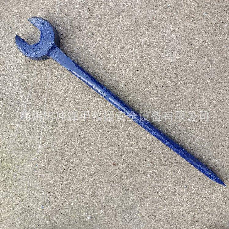 铁路呆扳口手轻型短柄大开活扳轨子道弯柄JSO呆口扳子直/弯脖脖扳