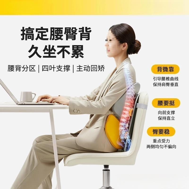 泰人体工学腰靠办公室腰护靠垫背垫护腰子椅靠垫ZGT久坐垫座诺椅