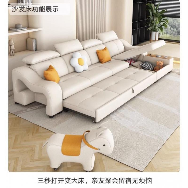 贵妃沙发可储物猫抓NSP客皮叠沙发床两用创意型小户厅可折多功能