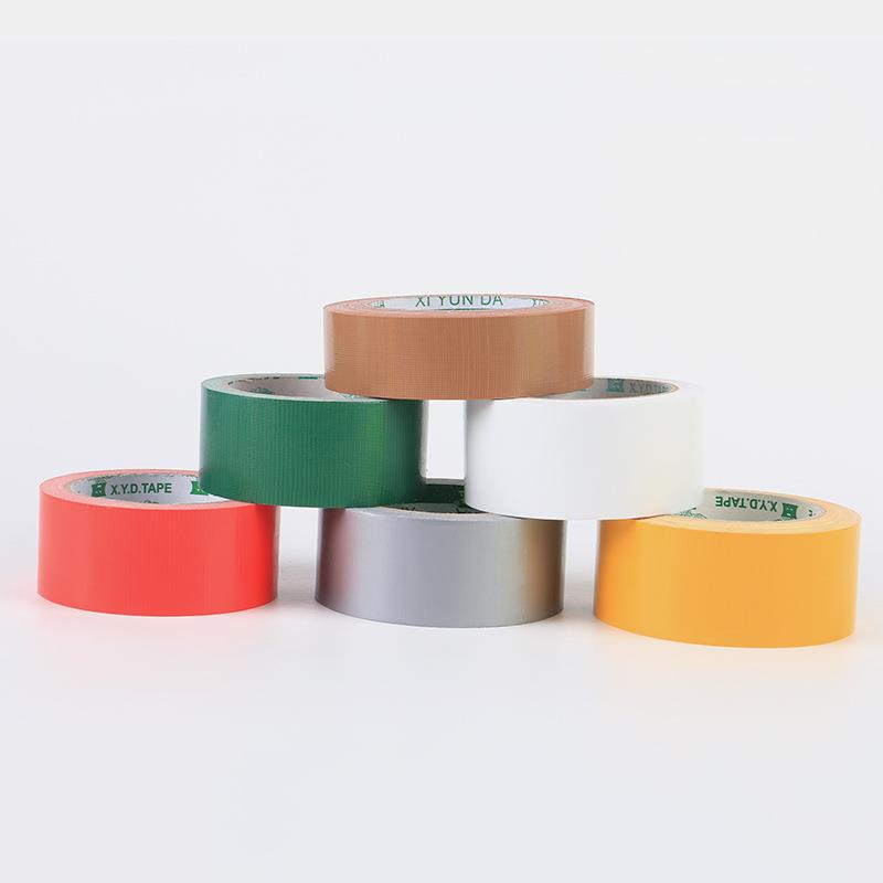 布基胶带地地毯单面高婚易撕彩色胶粘带可书写庆展会板胶红色布厂