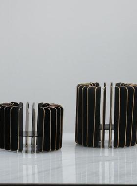 现代金约属烛台摆件饰书房大厅桌简面电视YHQ台米兰试试轻装品