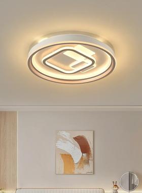 创意温馨大新款卧室吸顶灯简约现代气l主卧e房间灯d超亮圆形78723