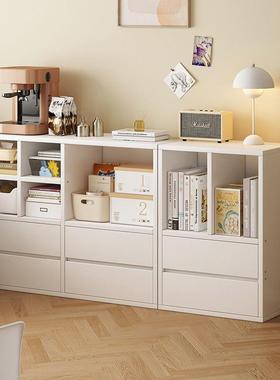 奢网红轻餐边茶水柜简约奶油风客厅阳台厨纳置物柜房BET餐收具储