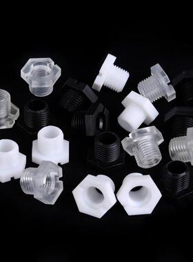 包邮亚克力PC透明六角空心螺丝 PP白色黑色M10外六角T型中空螺丝