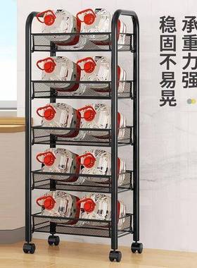 家用网KJM红收移纳储物置物架落地多能多功可动层小推车浴室置物