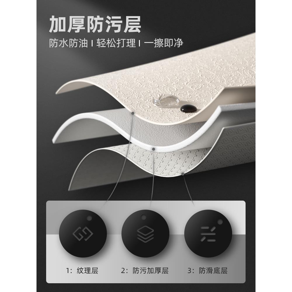 新中式氛围感桌台布防水防大防烫免洗餐桌布酒油店VZD饭店圆形圆