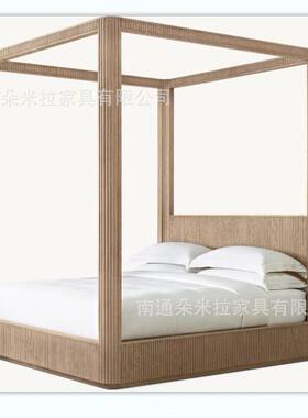 R双H婚美式乡实木床49869高端豪华别墅村卧室人床床