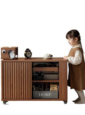 新款小狗可动边柜创意置物柜发小户移型客柜厅侧BJ044边小推车沙