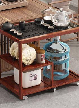 沙家茶柜发边几小边柜动烧水用壶YVW一体型茶台移茶桌简约茶几桌