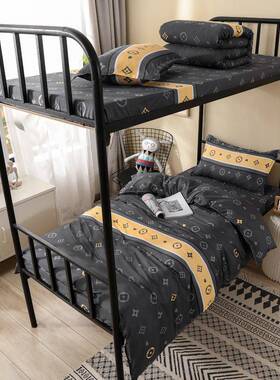 2025新品荟棉四下件套宿架子床芦QVW舍上铺学生三件套秋冬季被子