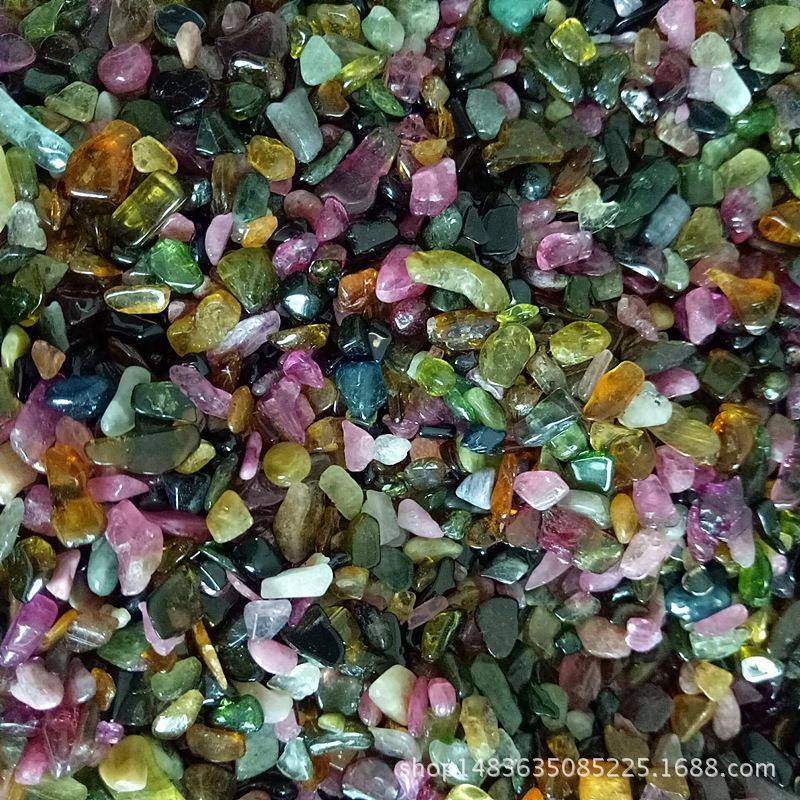 梅花鱼碧石玺碎石美甲水晶枕缸花盆装饰每件1000g手ROQ工天然宝石