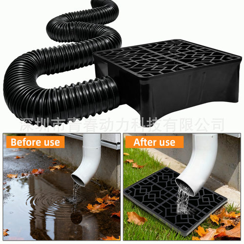别墅外墙塑料落水管屋檐排水管套装伸缩型雨水管下水管软管延长管