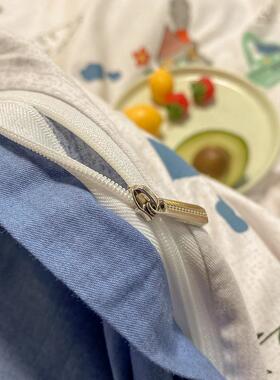 男孩小汽车儿童四件纯棉卡通431585宿舍被用品全棉套套床笠三件套