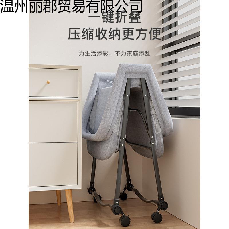 多功能宝婴儿床可折叠移床便携55116式动宝儿童摇拼篮接大床带轮