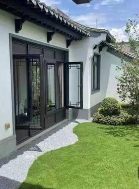 仿窗中式门窗徽派建筑门窗中式门新古窗断桥门窗系统门ABZ门窗