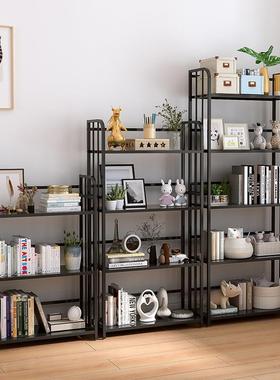 书架置物OFH架落简易家用地多层客厅柜子储柜窄物小书柜缝靠墙边