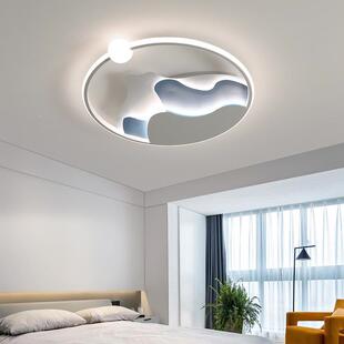 意海豚现代简约星空led护房眼装 饰595画创网红儿童卧书房间吸室顶