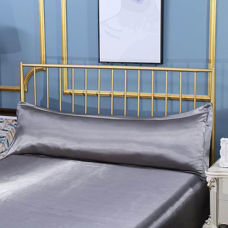 纯色绸枕套丝绸枕芯FTB套1.2丝m1.长5冰m米双人丝滑丝枕套加长枕