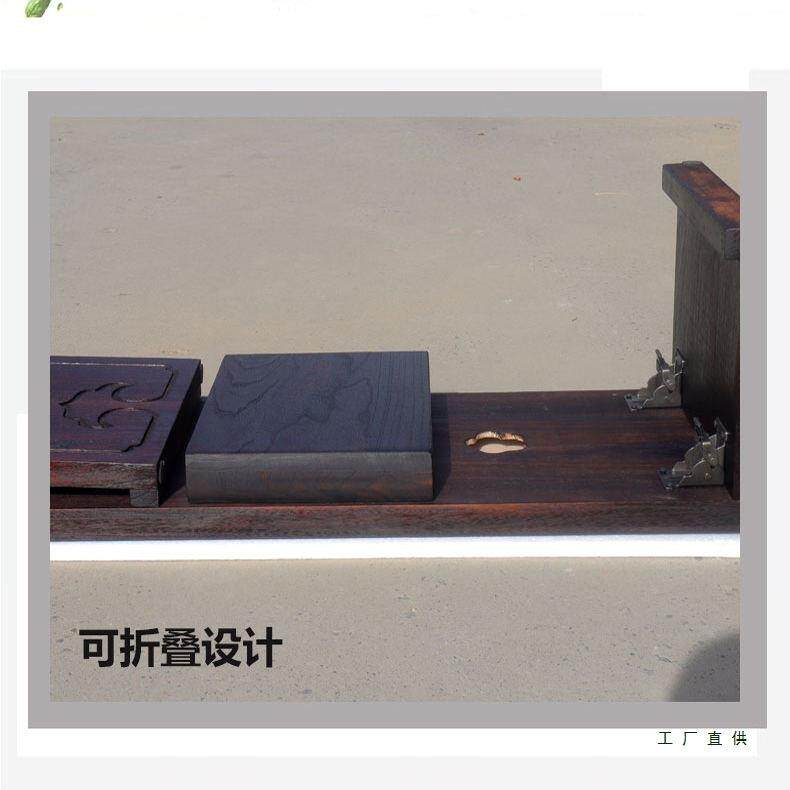 古折叠桌凳实木共鸣榻桌中古GZL国学书法桌便携式新古琴典式古仿
