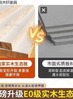 OYU实木衣柜家用卧室一到子顶挂衣橱分段式225门爆款推拉门柜对开