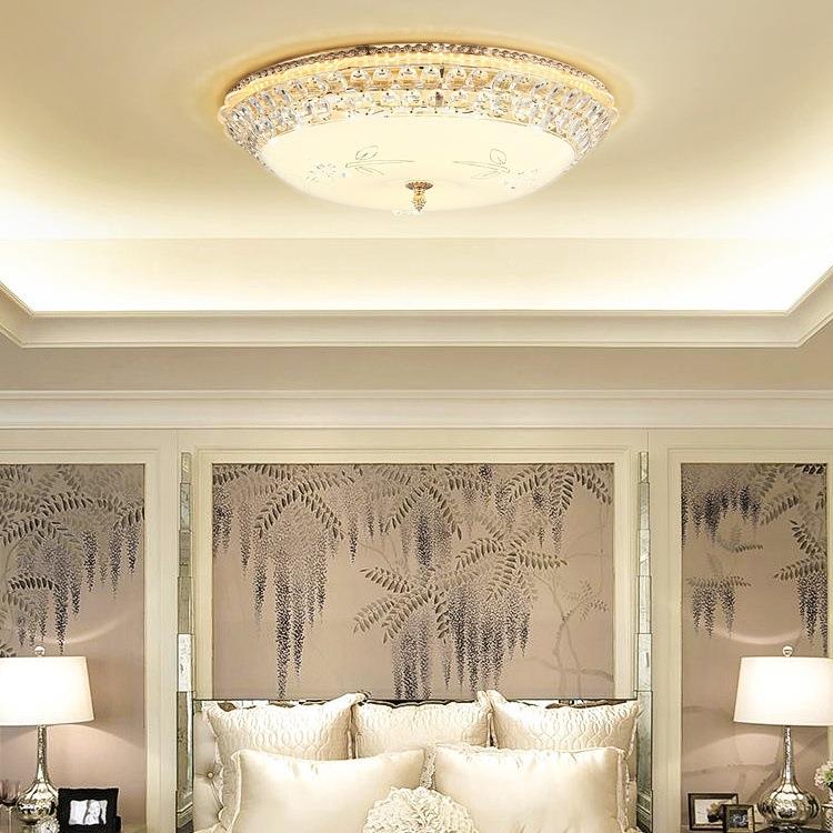 式LED卧室灯客厅书调房阳台走廊灯家居简约铁艺水灯晶吸顶欧RDL灯