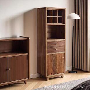 诧柜寂风置物边立柜茶柜收纳宿1019老木展示架实木民多宝储物博古