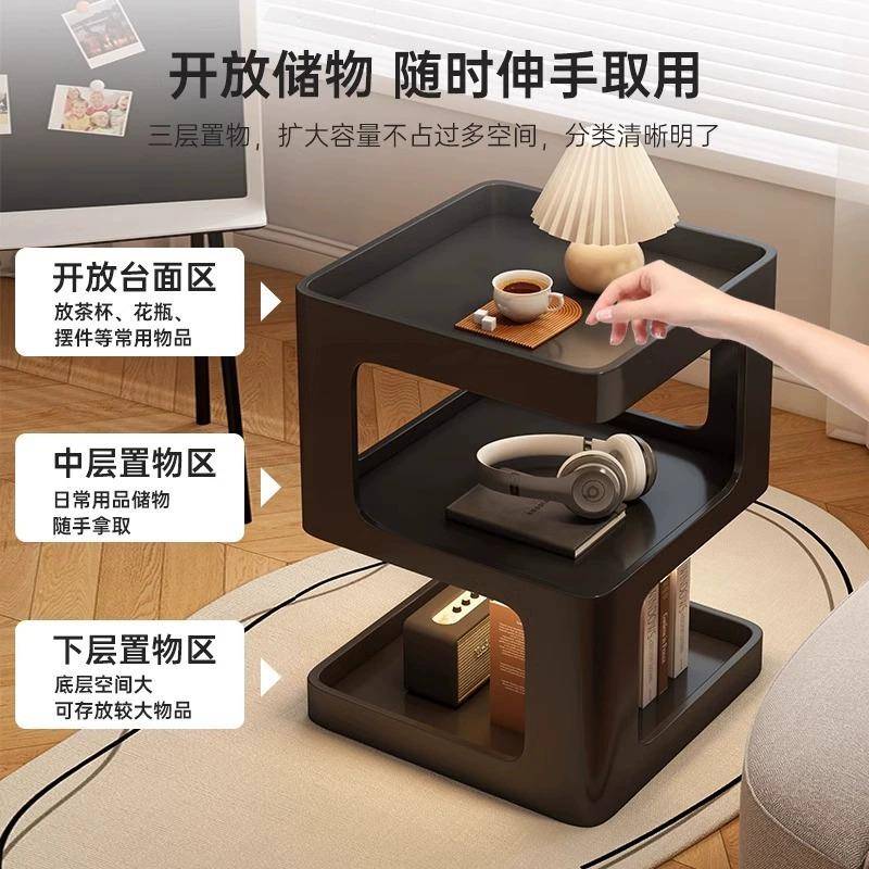 床头柜替代创家用室小35502型铁艺床头置物品架边几卧简约现代意