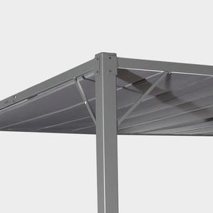 户遮外阳蓬庭院园阳光房葡萄架室外铝合金百叶顶绿KSO廊花雨棚汽