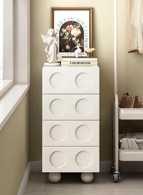 黑色关复斗柜室24850床尾柜收纳卧储古物柜客厅沙发柜玄柜奶油风