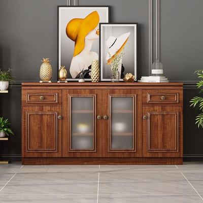 新中式餐边靠柜房一体墙高柜款客厅储柜物柜餐厅收纳厨GZX碗柜靠