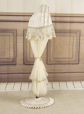 F8H立式落扇地NSA式全包风罩子电防扇尘罩套子电保护罩布艺圆形防